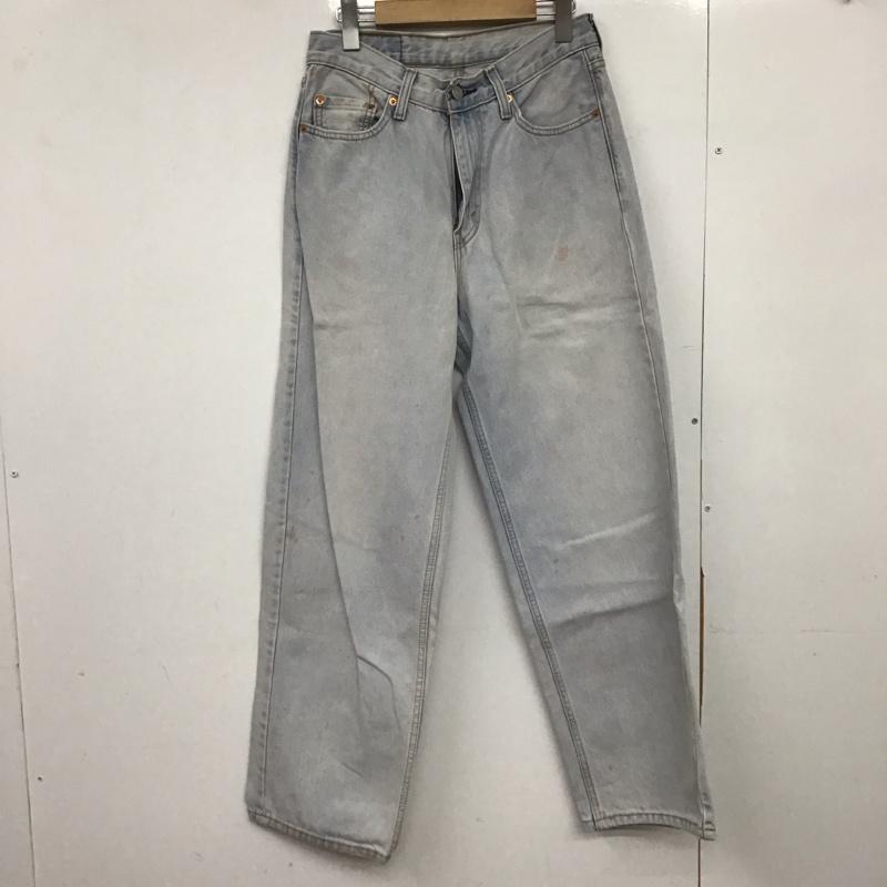 リーバイストラウスアンドコー Levi Strauss & co. パンツ デニム、ジーンズ デニムパンツ ワイドパンツ カジュアルパンツ 29インチ 無地 水色 / ライトブルー /  メンズ USED 古着 中古 10149158