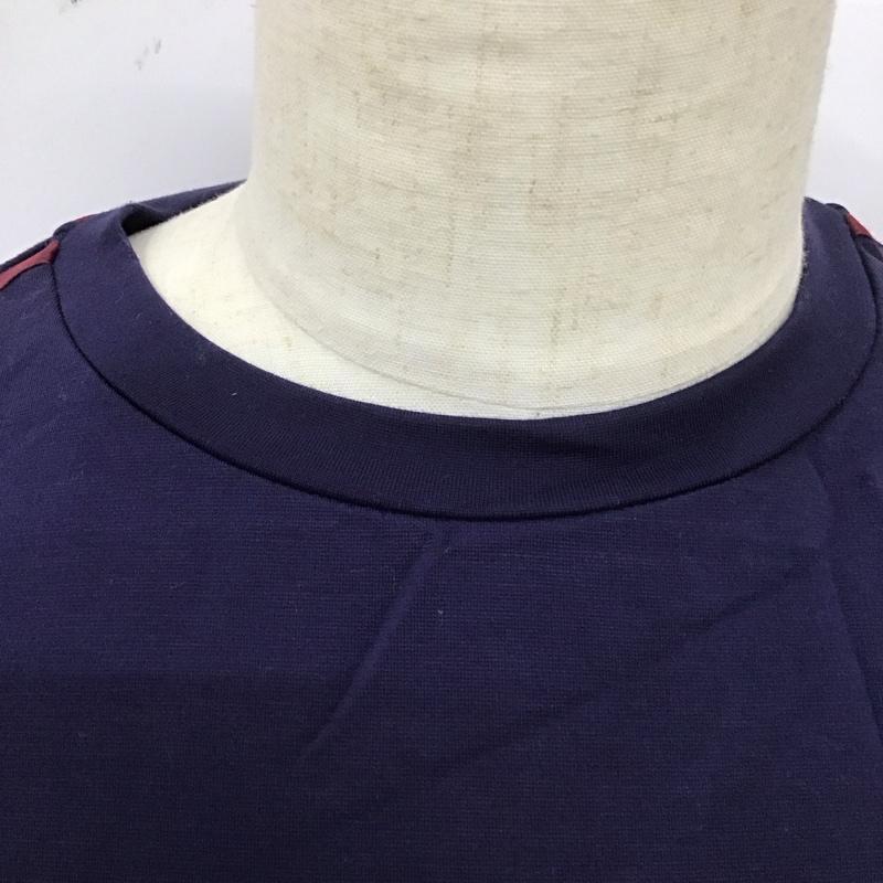 マイン MYne カットソー 長袖 myc9c371 長袖カットソー クルーネックカットソー サイドライン S ロゴ、文字 紺 / ネイビー /  メンズ USED 古着 中古 10112711