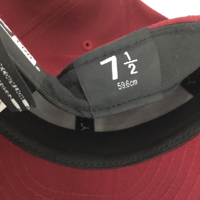 ディセンダント DESCENDANT 帽子 キャップ 59FIFTY NEW ERA 59.6cm ロゴ、文字 えんじ / ワインレッド /  メンズ USED 古着 中古 10131700