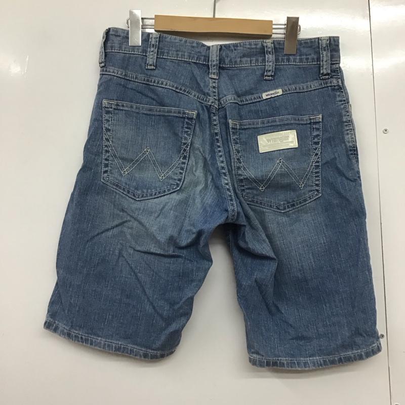 ラングラー Wrangler パンツ デニム、ジーンズ デニムパンツ ショートパンツ ハーフパンツ 28インチ ロゴ、文字 インディゴ / インディゴ /  メンズ USED 古着 中古 10142931