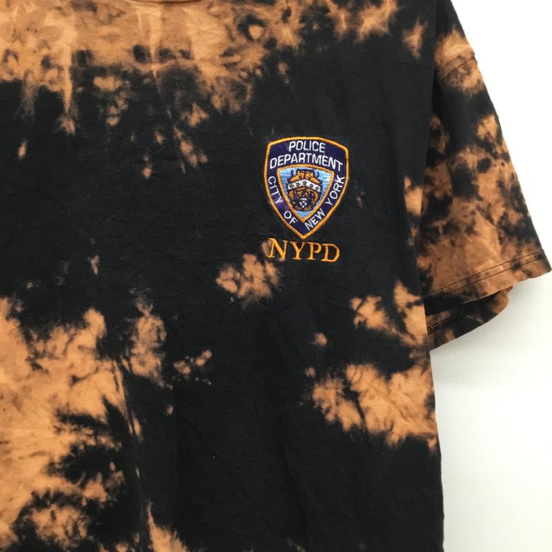 ＵＳフルギ US古着 Tシャツ 半袖 M 総柄 黒 / ブラック / X 橙 / オレンジ /  メンズ USED 古着 中古 10133842