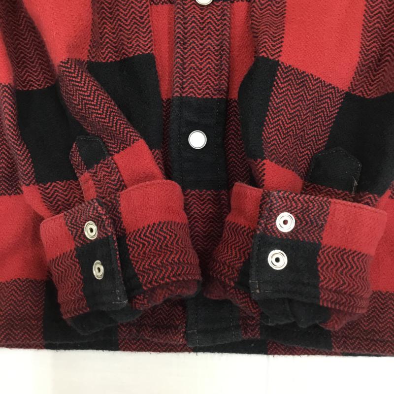 フラットヘッド The Flat Head シャツ、ブラウス 長袖 36 チェック 赤 / レッド /  メンズ USED 古着 中古 10141440