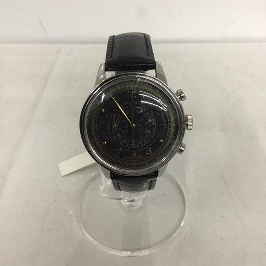ゾンネ SONNE 腕時計 アナログ（クォーツ式） HI001 レザーベルト ロゴ、文字 黒 / ブラック /  メンズ USED 古着 中古 10135248