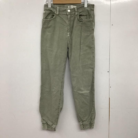 ザラ ZARA パンツ デニム、ジーンズ S 無地 カーキ / カーキ /  レディース USED 古着 中古 10150533