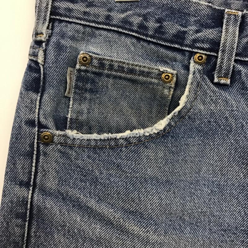 カーハート Carhartt パンツ デニム、ジーンズ 無地 水色 / ライトブルー /  メンズ USED 古着 中古 10145763