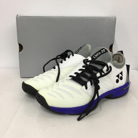 ヨネックス YONEX スニーカー スニーカー SHTF3MGC パワークッションフュージョンレブ3メンGC テニスシューズ 箱有 24cm 24.0cm ロゴ、文字 白 / ホワイト / X 青 / ブルー / X 灰 / グレー /  レディース USED 古着 中古 10147961