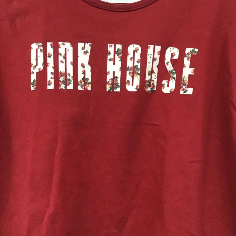 ピンクハウス PINK HOUSE カットソー 半袖 L ロゴ、文字 赤 / レッド /  レディース USED 古着 中古 10143374