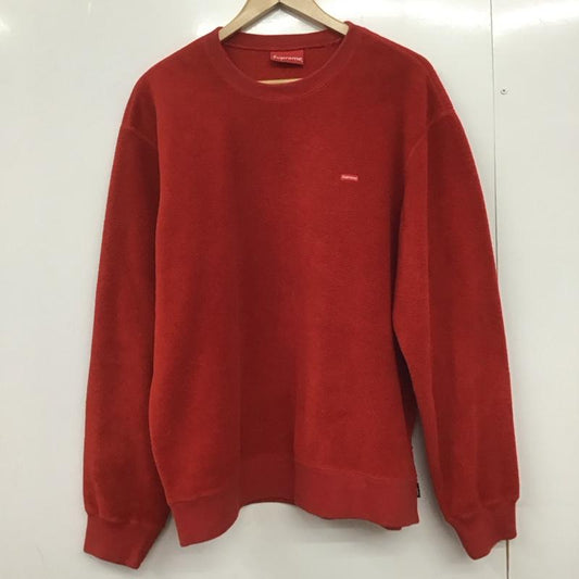 シュプリーム Supreme トレーナー 長袖 18-19aw ボックスロゴポーラテックフリース 長袖スウェット L ロゴ、文字 赤 / レッド /  メンズ USED 古着 中古 10145848
