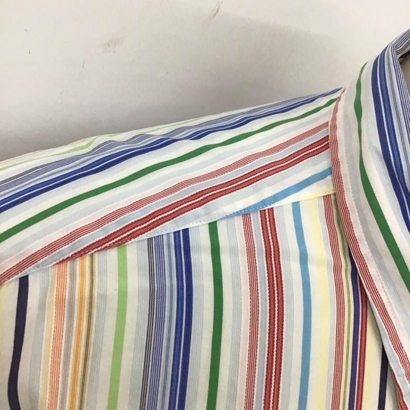 ノーティカ NAUTICA シャツ、ブラウス 長袖 長袖シャツ ストライプシャツ カラーシャツ L ストライプ マルチカラー / マルチカラー /  メンズ USED 古着 中古 10125067