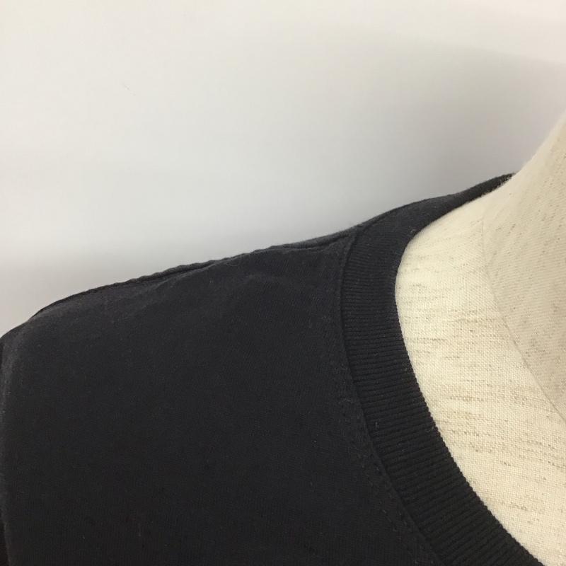 ワールドワイドフェイマス WORLD WIDE FAMOUS Tシャツ 半袖 クルーネック ロゴ、文字 黒 / ブラック /  メンズ USED 古着 中古 10111884