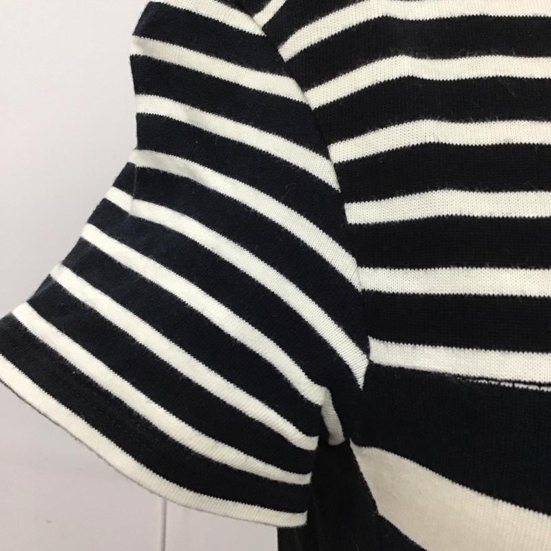 ザラ ZARA ワンピース ミニスカート 0085 082 093 半袖 S ボーダー柄 白 / ホワイト / X 黒 / ブラック / X 紺 / ネイビー /  レディース USED 古着 中古 10122899