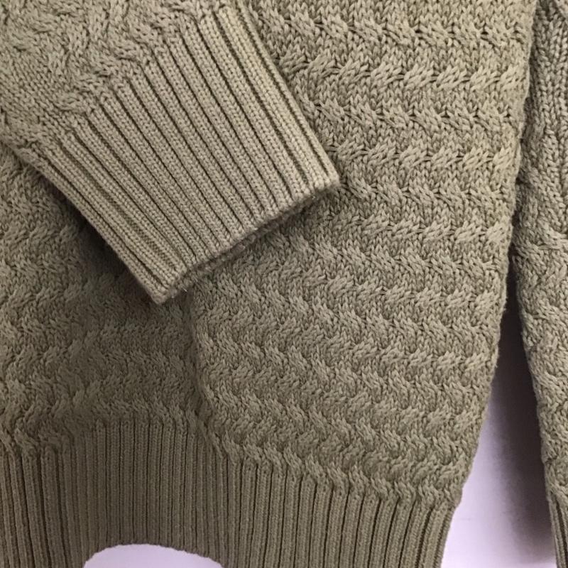 ビーミングライフストアバイビームス B:MING LIFESTORE by BEAMS ニット、セーター 長袖 M 無地 カーキ / カーキ /  メンズ USED 古着 中古 10136894