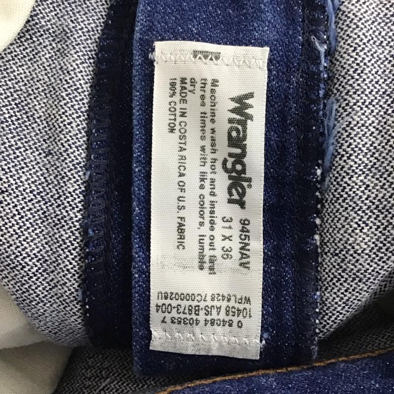 ラングラー Wrangler パンツ デニム、ジーンズ デニムパンツ ワイドパンツ カジュアルパンツ ストレッチパンツ 31インチ 無地 インディゴ / インディゴ /  メンズ USED 古着 中古 10136674