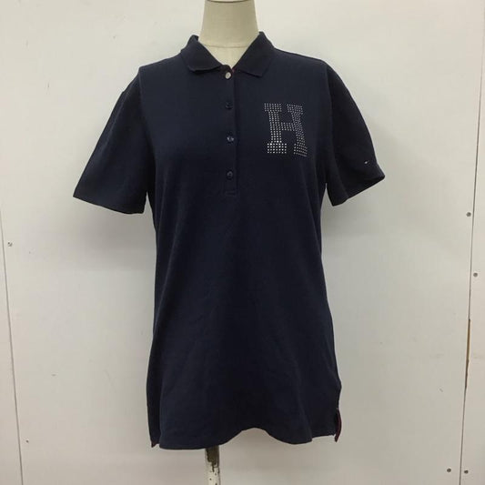 トミーヒルフィガー TOMMY HILFIGER ポロシャツ 半袖 1M87655134 S ワンポイント 紺 / ネイビー /  レディース USED 古着 中古 10108611