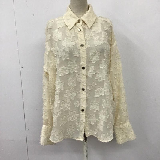 ザラ ZARA シャツ、ブラウス 長袖 2741 759 712 シアー XS  アイボリー / アイボリー /  レディース USED 古着 中古 10116180