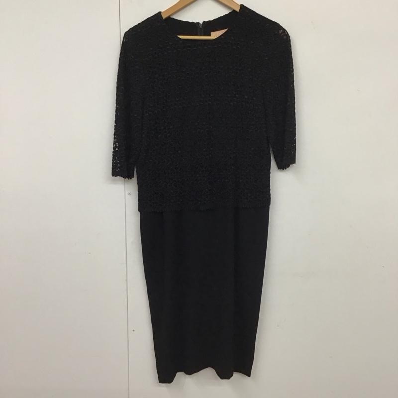 クロエ Chloe ワンピース ひざ丈スカート 無地 黒 / ブラック /  レディース USED 古着 中古 10131134