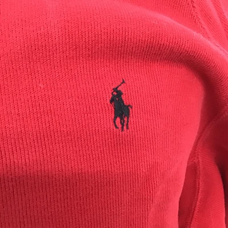 ポロバイラルフローレン Polo by RALPH LAUREN ジャケット、上着 ジャケット、ブレザー ジップアップジャケット ジャンパー ジャケット スタンドカラー アウター L ロゴ、文字 赤 / レッド /  メンズ USED 古着 中古 10123544