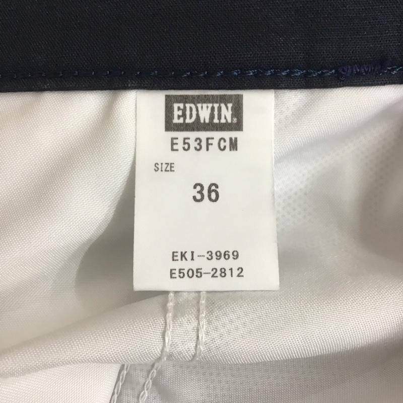 エドウィン EDWIN パンツ デニム、ジーンズ e53fcm ジャージーズパンツ カジュアルパンツ ワイドパンツ 36 無地 紺 / ネイビー /  メンズ USED 古着 中古 10107201