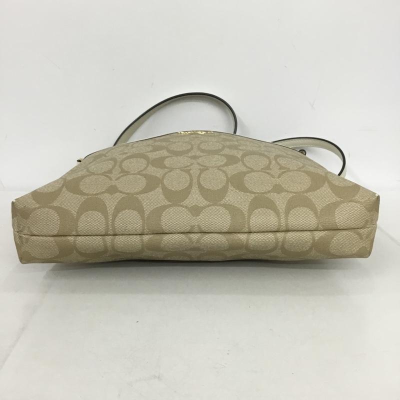 コーチ COACH ショルダーバッグ ショルダーバッグ F29210 シグネチャー柄 ロゴ、文字 ベージュ / ベージュ /  レディース USED 古着 中古 10149478