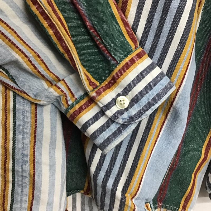 古着 USED シャツ、ブラウス 長袖 長袖シャツ ストライプシャツ カラーシャツ ボタンダウンシャツ M ストライプ マルチカラー / マルチカラー /  メンズ USED 古着 中古 10142599