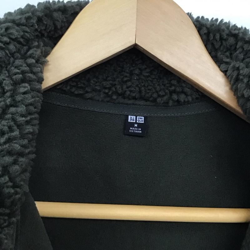 ユニクロ UNIQLO ジャケット、上着 ジャケット、ブレザー 341-450200 防風アウターフリースジャケット ジップアップジャケット M 無地 緑 / グリーン /  メンズ USED 古着 中古 10135510