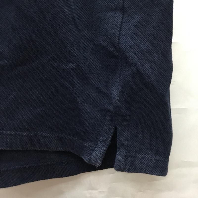 ザラ ZARA ポロシャツ 半袖 XL 無地 紺 / ネイビー /  メンズ USED 古着 中古 10110673