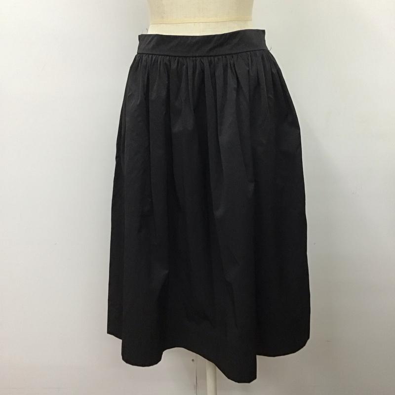 ザラウーマン ZARA WOMAN スカート ひざ丈スカート ひざ丈スカート フレアスカート カジュアルスカート S 無地 黒 / ブラック /  レディース USED 古着 中古 10116424