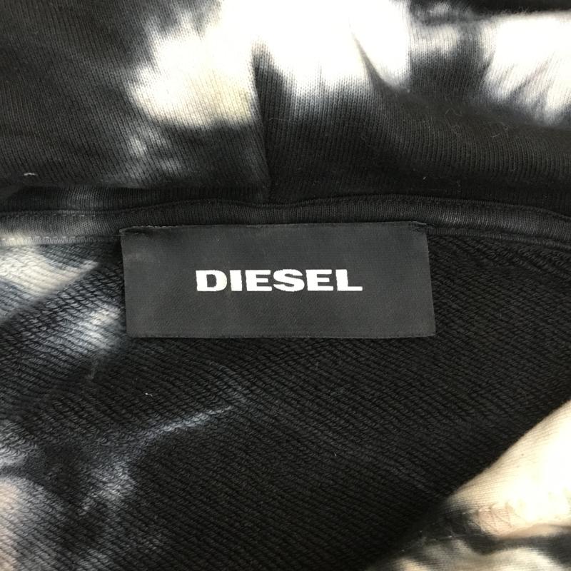 ディーゼル DIESEL パーカー 長袖 S-ALBY-Y タイダイ　スカル M 総柄 X スカル 黒 / ブラック /  メンズ USED 古着 中古 10112605