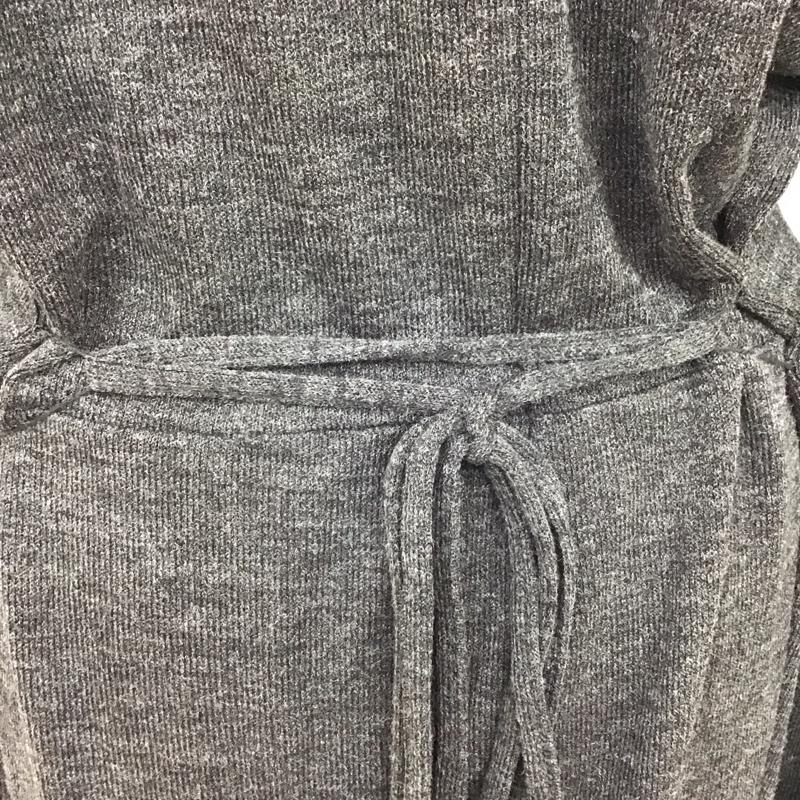 ザラ ZARA ワンピース ロングスカート 長袖ロングワンピース フレアワンピース 切り替えワンピース XL 無地 灰 / グレー /  レディース USED 古着 中古 10118564
