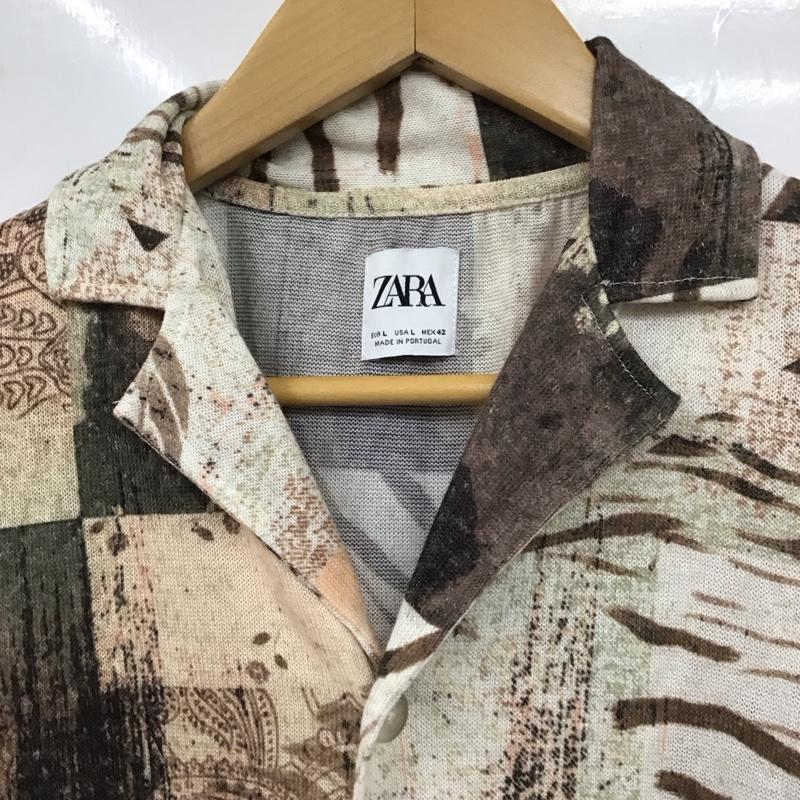 ザラ ZARA シャツ、ブラウス 半袖 半袖シャツ プリントシャツ カラーシャツ L プリント マルチカラー / マルチカラー /  メンズ USED 古着 中古 10131006