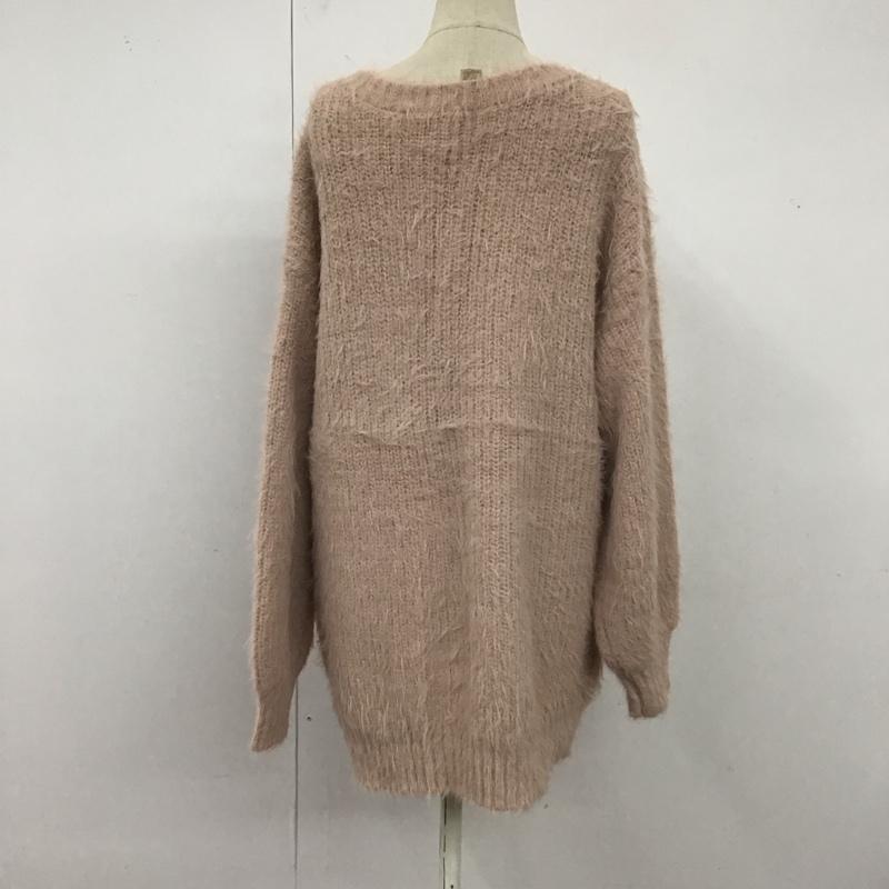 マジェスティックレゴン MAJESTIC LEGON カーディガン 長袖 1027020221 シャギーミディカーディガン タグ付き M 無地 桃 / ピンク /  レディース USED 古着 中古 10122546