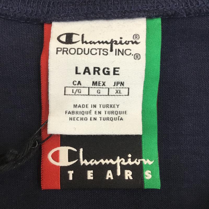 チャンピオン Champion Tシャツ 半袖 DENIM TEARS デニムティアーズ L プリント 紺 / ネイビー /  メンズ USED 古着 中古 10108091