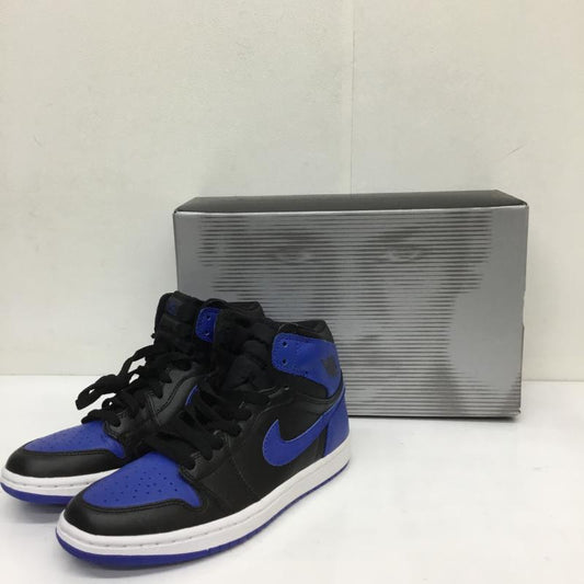 ナイキ NIKE スニーカー スニーカー 136066-041 Nike Air Jordan 1 Retro High Roya 2001年製　エアジョーダン1 レトロ ハイ ロイヤル 24.5cm ロゴ、文字 白 / ホワイト / X 青 / ブルー / X 黒 / ブラック /  レディース USED 古着 中古 10116031