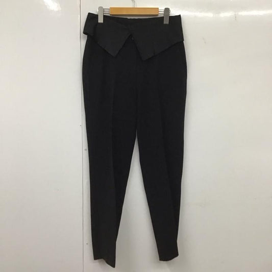 ビーシービージーマックスアズリア BCBGMAXAZRIA パンツ スラックス スラックスパンツ ワイドパンツ センタータックパンツ S 無地 黒 / ブラック /  レディース USED 古着 中古 10133045