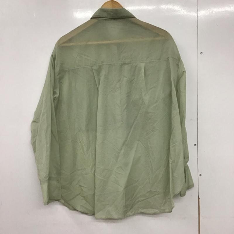 アーバンリサーチ URBAN RESEARCH シャツ、ブラウス 長袖 シアーシャツ FREE 無地 薄緑 / ライトグリーン /  レディース USED 古着 中古 10146780