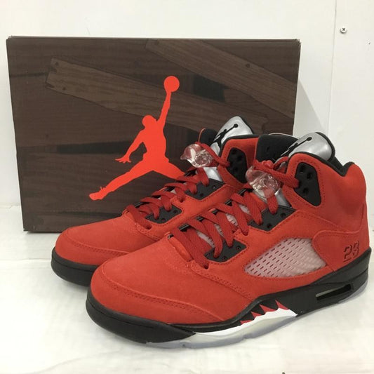 ナイキ NIKE スニーカー スニーカー DD0587-600 AIR JORDAN 5 RETRO 26cm 箱有 26.0cm ワンポイント 赤 / レッド / X 黒 / ブラック / X 灰 / グレー /  メンズ USED 古着 中古 10124200