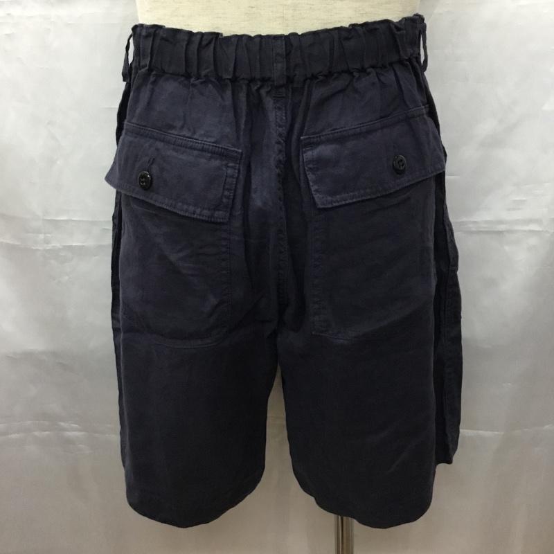 シップス SHIPS パンツ ショートパンツ M 無地 紺 / ネイビー /  メンズ USED 古着 中古 10108754