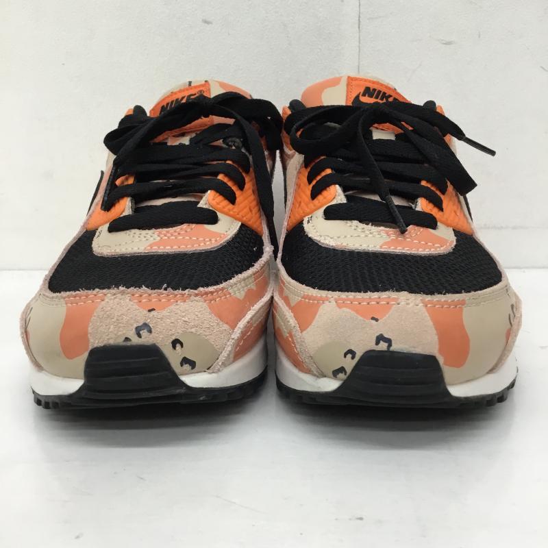 ナイキ NIKE スニーカー スニーカー IF1721-201 Air Max 90 PRM Camo/Bio Beige/Safety Orange 27.0cm カモフラージュ柄・迷彩 黒 / ブラック / X 橙 / オレンジ /  メンズ USED 古着 中古 10141697
