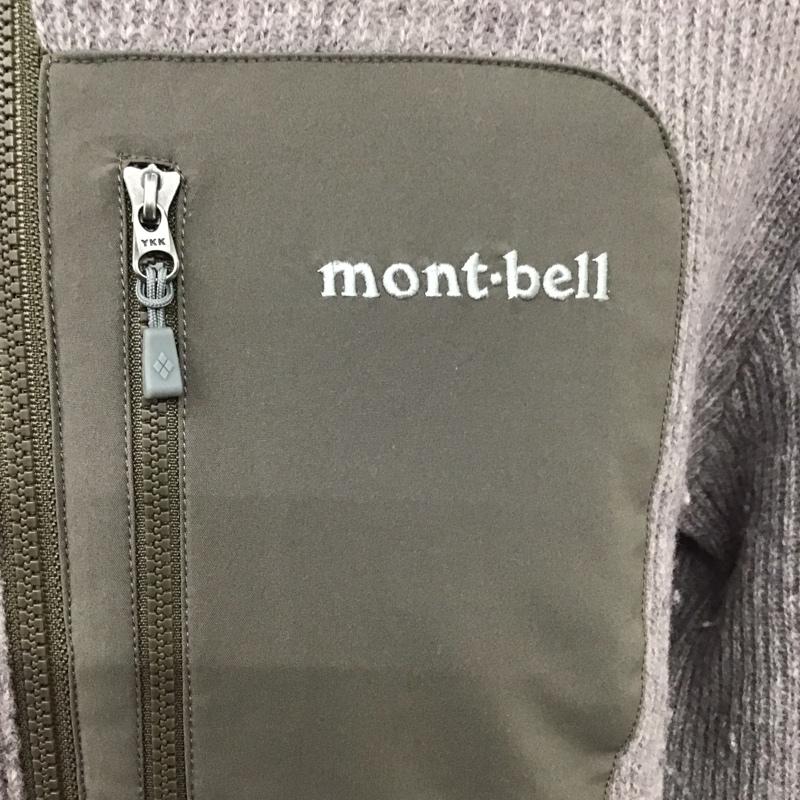 モンベル mont-bell ジャケット、上着 ジャケット、ブレザー 1106505 ミッテルレギ フルジップセーター L ロゴ、文字 灰 / グレー /  メンズ USED 古着 中古 10115075