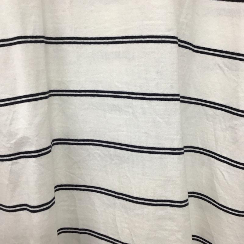 フレッシュサービス FreshService Tシャツ 半袖 半袖カットソー プリントTシャツ クルーネックカットソー ボーダー柄 白 / ホワイト / X 紺 / ネイビー /  メンズ USED 古着 中古 10134975
