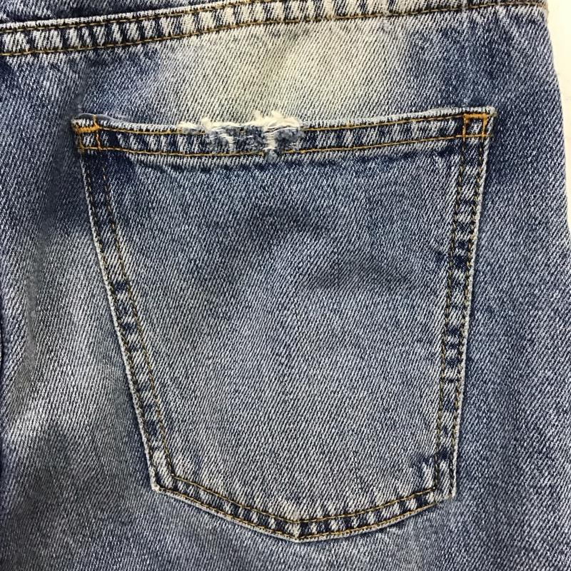 ザラウーマン ZARA WOMAN パンツ デニム、ジーンズ デニムパンツ ストレートパンツ ワイドパンツ カジュアルパンツ 36 無地 インディゴ / インディゴ /  レディース USED 古着 中古 10117994