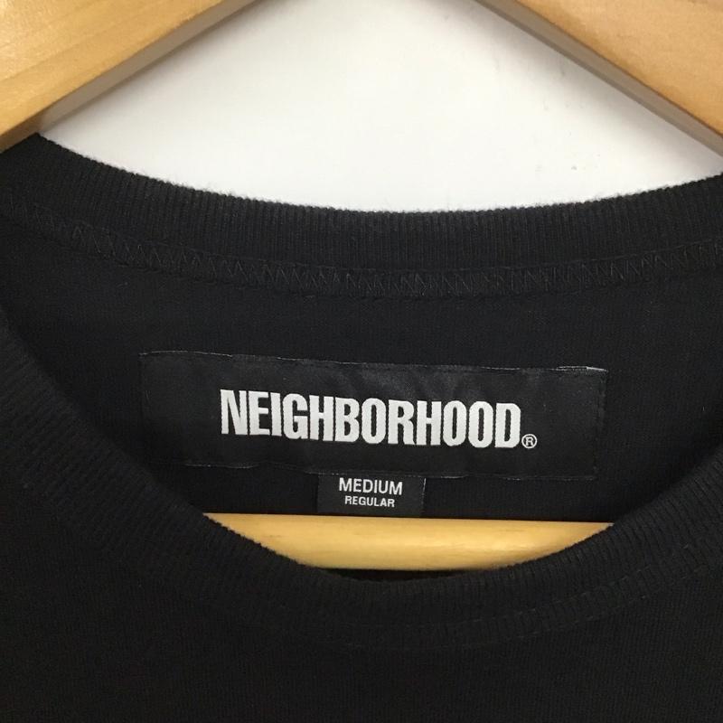 ネイバーフッド NEIGHBORHOOD カットソー 長袖 241fpnh-csm05 長袖Tシャツ クルーネックカットソー M ロゴ、文字 黒 / ブラック /  メンズ USED 古着 中古 10132287