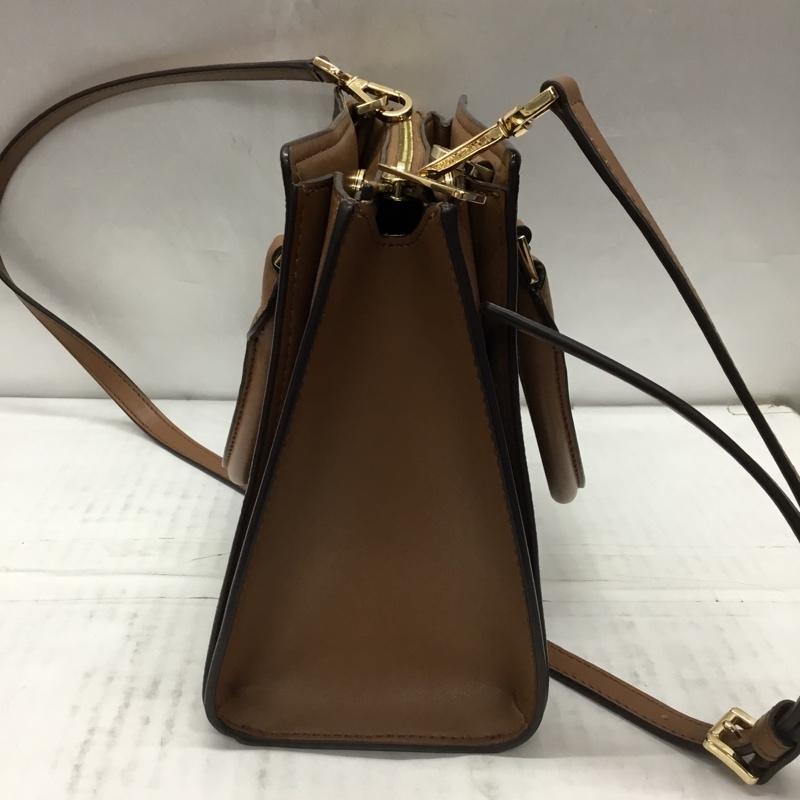マイケルコース MICHAEL KORS ハンドバッグ ハンドバッグ 35T0GWXM8B 2WAY ショルダーバッグ 総柄 茶 / ブラウン / X ダークブラウン / ダークブラウン /  レディース USED 古着 中古 10107880