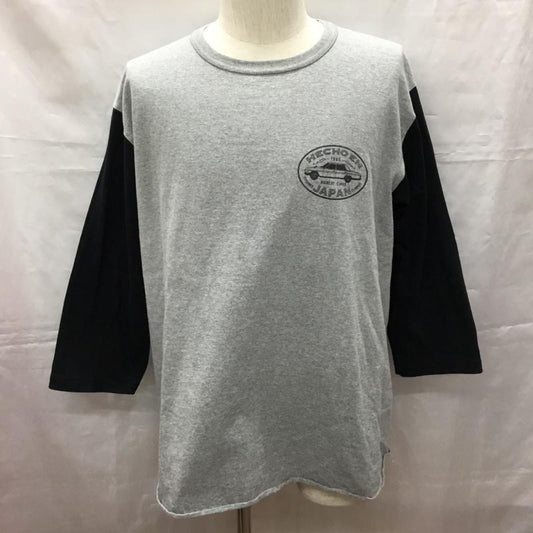 ナッカード KNACKERED カットソー 長袖 長袖カットソー クルーネックカットソー ロングスリーブカットソー プリントTシャツ XL プリント 黒 / ブラック / X 灰 / グレー /  メンズ USED 古着 中古 10108934