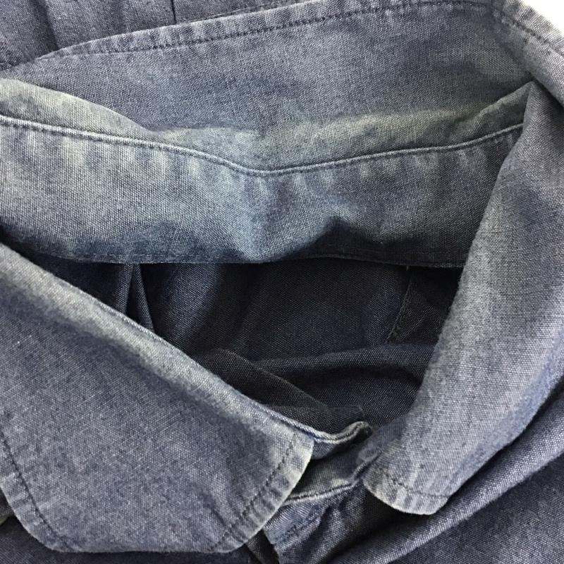 ラコステ LACOSTE シャツ、ブラウス 半袖 半袖シャツ デニムシャツ ボタンダウンシャツ 40 ロゴ、文字 青 / ブルー /  メンズ USED 古着 中古 10132809