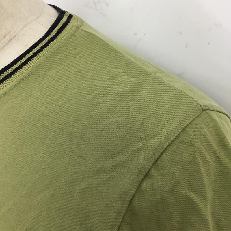 フレッドペリー FRED PERRY Tシャツ 半袖 M1588 P05 00715 398 Twin Tipped M ワンポイント カーキ / カーキ /  メンズ USED 古着 中古 10119776