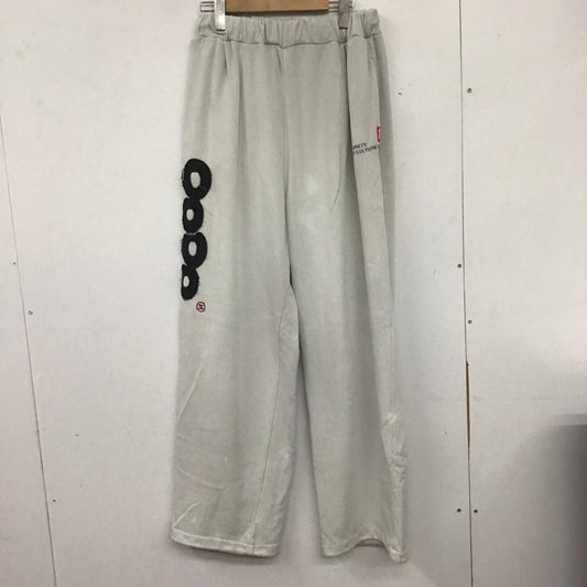 ナインティナインティ 9090 パンツ ワークパンツ、ペインターパンツ ワイドパンツ カジュアルパンツ ワークパンツ スウェットパンツ L ロゴ、文字 灰 / グレー /  メンズ USED 古着 中古 10139724