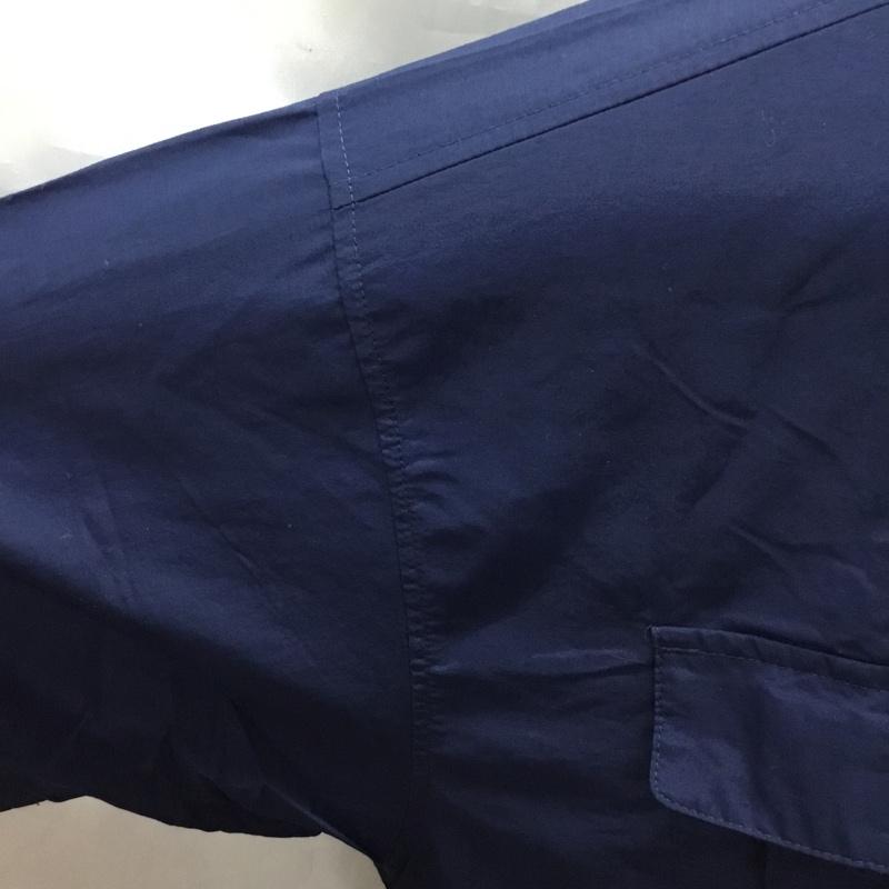 コロンビア Columbia シャツ、ブラウス 半袖 半袖シャツ カラーシャツ 半袖カットソー ボタンダウンシャツ XXL 無地 紺 / ネイビー /  メンズ USED 古着 中古 10120265