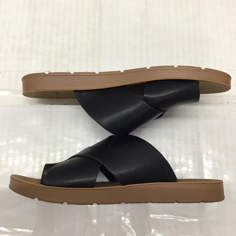 ニコアンド niko and... サンダル サンダル トングサンダル S 無地 黒 / ブラック / X 茶 / ブラウン /  レディース USED 古着 中古 10119349