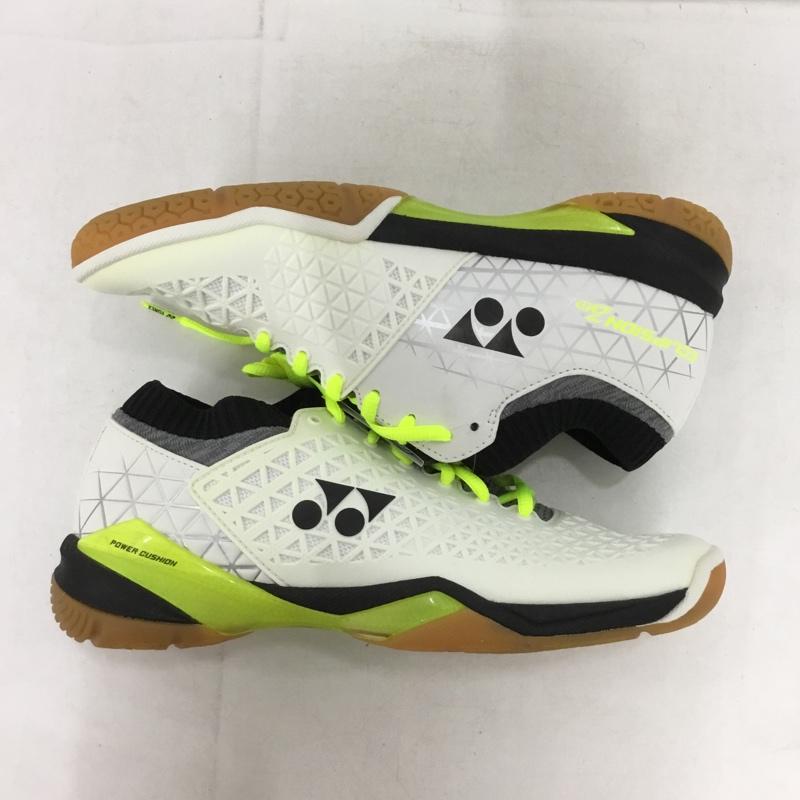 ヨネックス YONEX スニーカー スニーカー SHBELSZMD バドミントンシューズ パワークッション エクリプションZミッド 26cm 箱有 26.0cm ロゴ、文字 白 / ホワイト / X 黒 / ブラック / X 黄 / イエロー /  メンズ USED 古着 中古 10150019